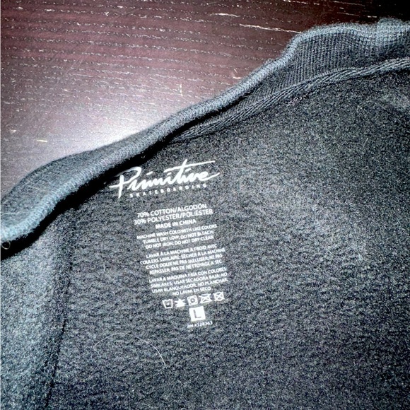 Primitive Brand Soft Pullover Sweathshirt Sz L - Picture 4 of 4